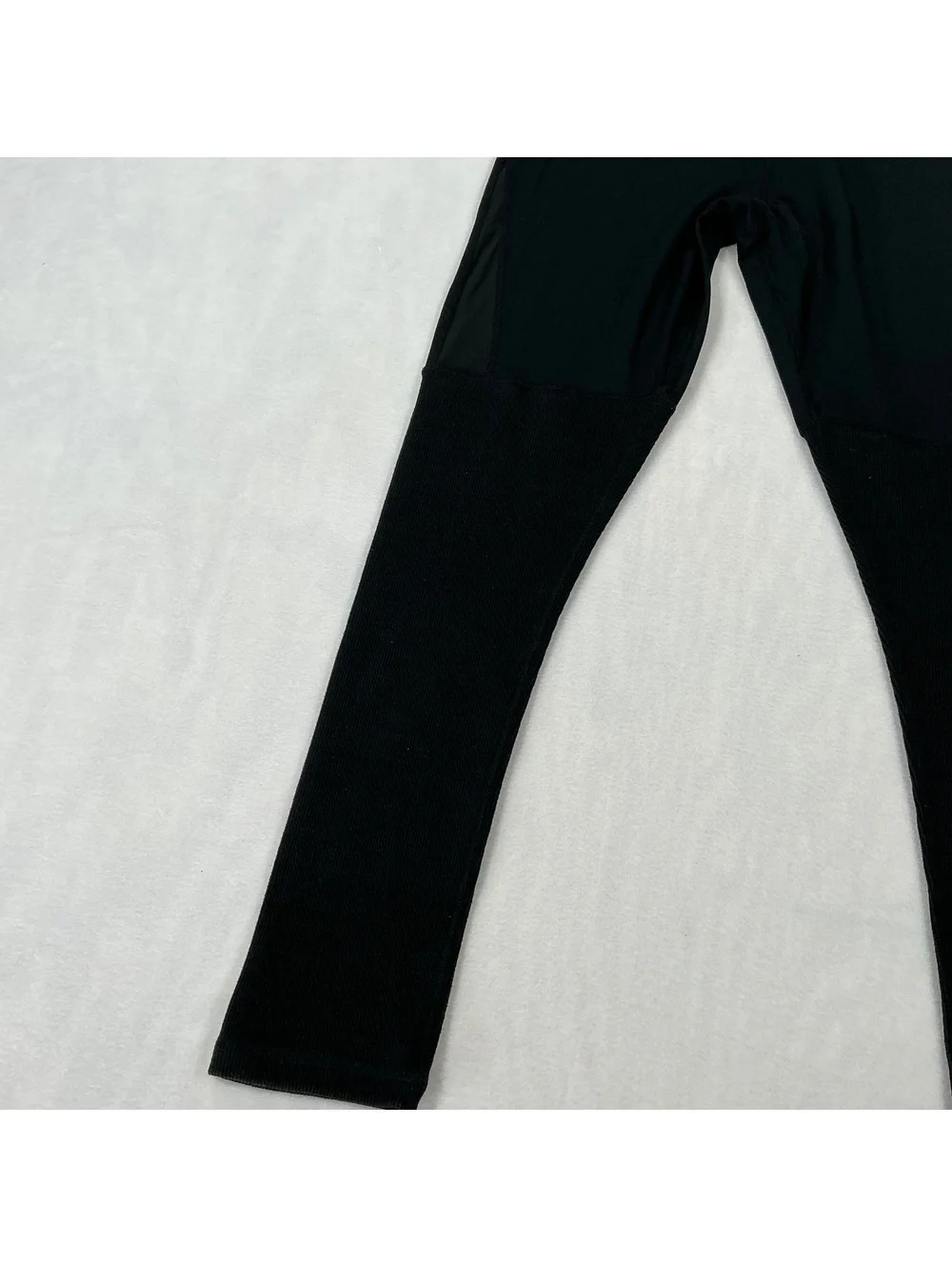 Motion by Coalition Black High Rise Ribbed Panel‎ Athletic Leggings Size Small